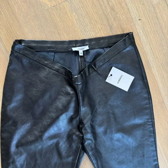 Low Waisted Miaou Leather Elvis pants, brand new